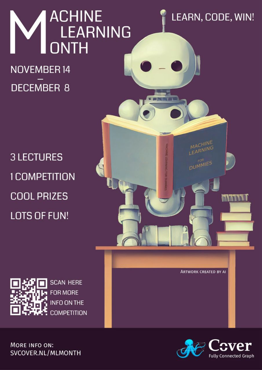 Machine Learning Month poster; I love it so much, it’s amazing ✨